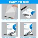EHWINE 6 Pack Acrylic Sign Holder 8.5 x 11, Double-Sided Stand up Table Top Sign Holders, Clear Acrylic Picture Frame Menu Flyer Paper Holder Display Stand for Office Business Store Wedding Party(Black Base)