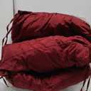 Outdoor Chair Cushions, Waterproof Back Pillow and Seat Cushion Set for Patio Furniture, Outdoor Sofa Replacement Cushions with Removable Cover, 22 x 22 Inch, Red, 1 Set