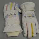 KEYDUACU Winter Ski Snow Gloves for Men, Women, Waterproof Touchscreen Windproof Cold Weather Hand Warming Winter Work Snowboard Gloves for Skiing Running and Cycling (beige)