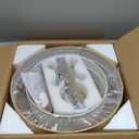 20" Golden Drum Chandelier with White Linen Lampshade 4-Light Modern Farmhouse Chandelier Light Fixture for Dining Room, Kitchen Island, Foyer, Entryway Bedroom