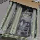 LEHOM 3 Tier Rolling Storage Cart, Metal Trolley Utility Cart with Wheels & Hooks, Easy Assembly Organizer Storage Cart for Bathroom Kitchen Office Bedroom (Green)