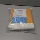 Awellife Boho Yellow Shower Curtain for Bathroom Farmhouse Cotton Stripe Tassel Shower Curtain Natural Texture 72" L x 60" W