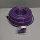 SANFU Polyurethane(PU) Air Hose 1/4-Inch x 100ft Reinforced, lightweight, Flexible, 300PSI With 1/4 Swivel Aluminum Universal 3IN1 Coupler and Plug, 1PCS Safety Coupler, Bend Restrictor