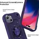 MARKILL Compatible with iPhone 15 Case 6.1 Inch with Built-in Kickstand, [Full Body Rugged Military Grade] Drop Protection Heavy Duty Case 3 in 1 Protective Durable Cover for iPhone 15