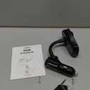 Nulaxy KM18 Bluetooth 5.4 Car Adapter with 1.44" Clear Display & Flexible Gooseneck - FM Radio Transmitter & Bluetooth Receiver for Hands-Free Calls, Wireless Music via BT/FM/AUX/TF, USB Car Charger (Black)