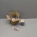 CODIN (5 Sizes: 3"-4"-5"-6"-8" Set of 4 Wood Furniture Legs - Square Sofa Legs, Couch Leg - Brown Mid-Century Modern Replacement Legs for Armchair Recliner Coffee Table Dresser (4, 4")