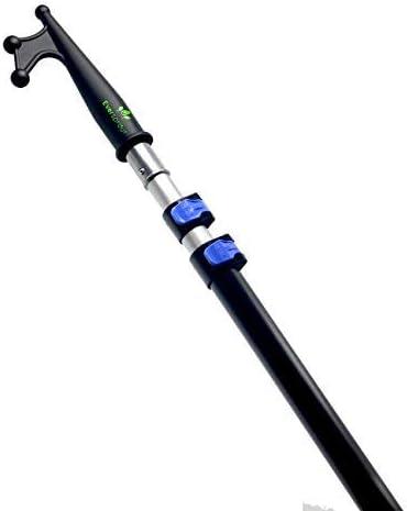 EVERSPROUT Telescoping Boat Hook | Floats, Scratch-Resistant, Sturdy Design | Durable & Lightweight, 3-Stage Anodized Aluminum Pole | Threaded End for Boating Accessories (12 Foot Pole)