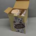 SUSTEAS Rotary Cheese Grater with Handle - Vegetable Shredder with 5 Well-designed Blades & Strong Suction Base, Round Mandoline Slicer & Food Chopper for Kitchen, with Blade Storage Box(Beige)