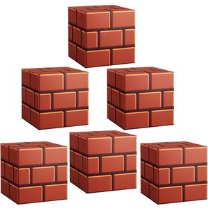 Video Game Treat Boxes, 24 PCS Brick Paper Gift Boxes for Party Supplies, Video Game Theme Party Favors