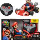 Super Mario BROS. Movie Rumble Kart RC Racer  2.4GHz Full-Function Remote Control Car  Lights, Sounds, Spinning Action  100ft Range  Ages 4+