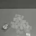 Small Plastic Drawer Dividers for Storage Cabinet, 40716 Width, 40-Pack, Clear and White (40716-40pack)