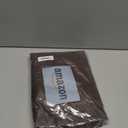 MIULEE 84" Long Scalloped Shower Curtain Linen Textured with 12 Metal Hooks Cute Extra Long Heavy Duty Washable Waterproof Cloth Shower Curtains with Black Border for Bathroom Hotel Bathtub,Brown