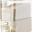 Rice Bucket, 11 lb. Multigrain Can, Visually Sealed Moisture-Proof Rice Storage Container with Measuring Cup, Large Bore Food Grade Grain Dispenser, BPA Free rice dispenser