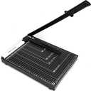 12" Guillotine Paper Cutter, 15 Sheets Capacity, Metal Base (Black A4, 12in 1P)
