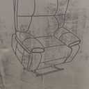 Oversized Recliner Chair with Soft Faux Leather Armrests, Extra Wide and Big & Tall Design for Comfort, Manual Recliner Rocking Chair Perfect for Living Room Lounging and Relaxation