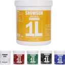 SNOWSUN Acrylic Paint Set, 6 Colors (1L/42.4 fl oz Each) Large Bulk Acrylic Paints, Gloss Non-Toxic Heavy Body Paints - Thick Art Paints for Multi-Surface Canvas Wood Ceramic Fabric Wall- Ideal for Artists & Beginners (titanium white,carbon black,red,yellow,green,blue)