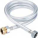 Upgraded 3/4in Water Hose for Automatic Dog Water Dispenser, Anti-Explosion Water Hose Kit Includes Water Hose, Copper Connector, 2 Pcs O-Ring Seals, Suitable for Model WB01, WB03, WB04-SS