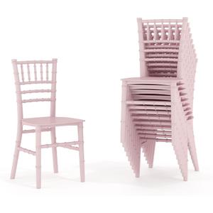 Flash Furniture Hercules Series Children's Resin Event Chairs, Commercial/Residential All Occasion Chairs for Kids, 330 lb. Static Weight Capacity, Set of 6, Pink