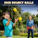 Bucket Pitching Machine Baseballs 24/36 Pack - 60 MPH High Bouncy Yellow Dimpled Practice Balls | Lightweight & Durable for Batting/Fielding Training | Indoor/Outdoor All Ages (24pack), 2.82 ounces