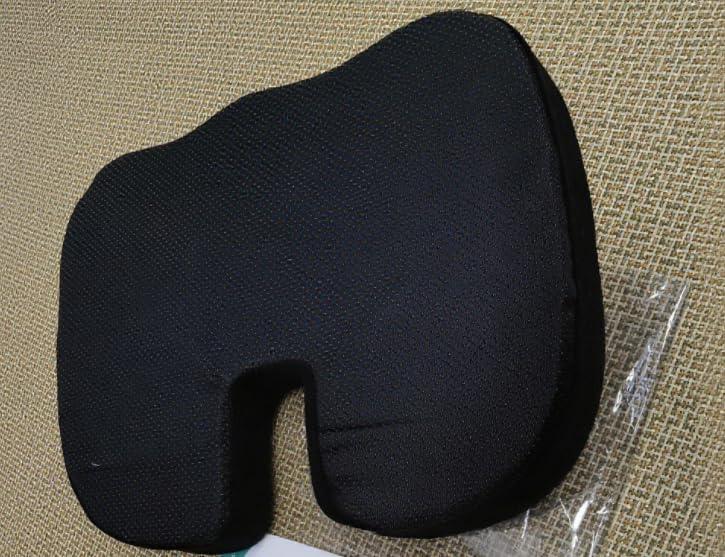 Memory Foam Vehicle Seat Cushion, Black, Breathable Vehicle Seat Cushion for Tail Vertebra Care, Car Seat, Coccyx Pain Relief