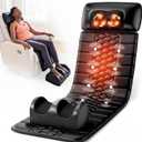 Full Body Massage Mat with Detachable Neck Massager,Shiatsu Back Massage Pad for Reclining Chair,10 Motors Vibrating Heating Pad,Whole Body Massager Mat for Pain Relief,Ideal Wellness Gift for Mom Dad