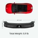 Rear Trunk Bumper Guard for Tesla Model Y Juniper 2025 2026 - Black TPE Bumper Protector with Scratch Resistant, Waterproof, Easy to Clean & Tool-Free Install