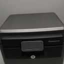 SentrySafe Black Fireproof and Waterproof Safe, File Folder and Document Box with Key Lock, 14.3 x 15.5 x 13.5 inches, HD4100