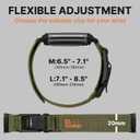 Bandletic Sport Band Compatible with Fitbit Charge 6/5 Bands for Men and Women, Rugged Soft Nylon Wristbands Replacement Straps with Magnetic Fidlock V-Buckle for Fitbit Charge 5/6 Fitness Tracker,  Medium(6.5"-7.1")