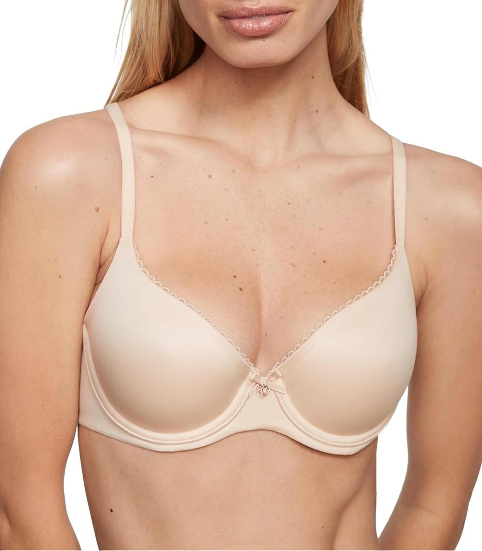 Victoria's Secret Women's Body By Victoria Lightly Lined T-Shirt Bra, Bras for Women (32A-38DDD) (Beige, XL, 38G)