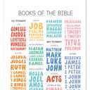 AWISBI Book Of The Bible Scripture Art Print Hanging Poster, Christian Hanging Wall Decor 16x20 Inch Bible Posters for Classroom School Bible Verses Educational Canvas Painting Decor for Kids