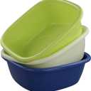Square Small Wash Basins, 8-Quart, Set of 3