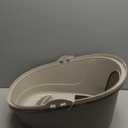 Amazon Basics No-Mess Hooded Cat Litter Box, Standard, Multicolor, 21 in x 16 in x 15 in