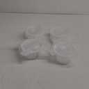 2Cup Glass Soup Container with Airtight lids, 16oz Round Glass food Storage Container, Round Food Bowls BPA free, Leakproof Soup Container, Dishwasher Microwave & Freezer Safe (4 Pack)