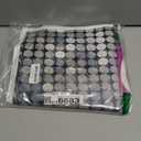 InMemory Silver Sequins Pink Neon Birthday Backdrop Glitter Stars Halos Women Birthday Reception Portrait Photography Background Photoshoot Props Cake Table Banner 7x5ft