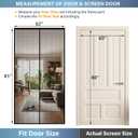 Door Net Screen with Magnet, Fits 60" x 80" Doors, 36 Magnets Auto Close