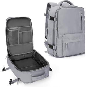 Large Travel Backpack Women, Carry On Backpack, Backpack Waterproof Outdoor Sports Rucksack Casual Daypack, Grey