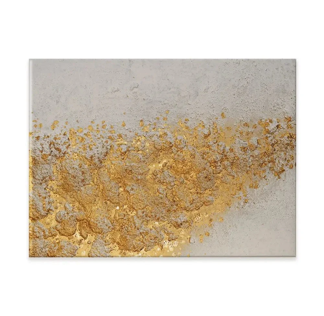 Gold Flow Framed Art Print, 6 Pcs.
