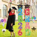 Up to 70", 14PCS Graduation Yard Signs Class of 2026, PP Safe Material Waterproof, Vibrant Fade-Resistant Outdoor Graduation Decoration Lawn Signs with Sturdy Stakes for College Senior School Party, Colorful