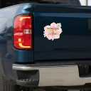 10 x in Christ Alone My Hope is Found Christian Quote Sticker, Watercolor Flower Design, 5 Inch Waterproof Vinyl Decal for Trucks, Cars, Laptops, Tumblers
