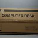 ODK 63 Inch Computer Desk Home Office Desk, Gaming Writing Work from Home Study Desk, Modern Simple Design, Large Legroom, Sturdy Metal Frame, Vintage