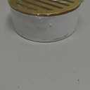 NDS 910B, 4 In. Round Grate Drain Cover, with PVC Collar, Connects to 3 Inch Drain Pipe & 4 Inch Drain Fittings, for Small Lawns, Landscaping and Patios, Satin Brass