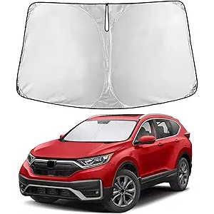 EcoNour Windshield Sunshade Compatible for Honda CRV 2017 2020 2021 2022, Sun Visor for Front Windshield & Window Sun Shade Cover, UV Heat Blocker & Protector, Car Accessories