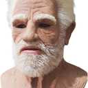 Old Man Mask for Adults Realistic Halloween Mask with Lifelike Features for Cosplay and Costume Parties
