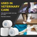 2 x OK TAPE 12 Rolls Self Adhesive Bandage Wrap, Elastic Athletic Tape, Self Stick Bandage Tape, Vet Wrap, Medical Wrap for Wrist, Feet, 2" x 5 Yards - White