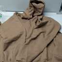 Hanes Men's EcoSmart Hoodie, Midweight Fleece, Pullover Hooded Sweatshirt (Brown, XL)