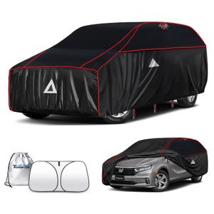 Tozaroa Hail Protector Car Cover for SUV(Length:191"-201"),Waterproof All-Weather Anti Hail Thick Multi-Layered EVA with Sun Visor&Storage Bag for Explorer, Telluride, Palisade, Pilot etc