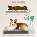 EHEYCIGA Orthopedic XL Dog Beds for Extra Large Dogs with Removable Washable Cover for Crate, Grey, 41x27