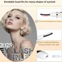 Heated Eyelash Curler - Heated Lash Curler Electric Eyelash Curler 3 Temp Settings for Makeup Tools for Achieving A Natural Curl and Long Lasting Eyelashes, Designed for Women, White