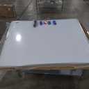 H-Qprobd 60"x48" Mobile Whiteboard Double-Sided Magnetic Dry Erase Board on Wheels - Comercial Rolling White Boards with Sturdy Stand for Home, Office & School