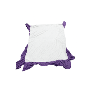 Bed Skirt Queen Size Ruffled Bed Skirt with Split Corners, Queen Bed Skirt 14 Inch Drop, Queen Size Bed Skirt Khaki for Ruffled Bed Skirt with Split Corners, Bed Skirt Queen Size, Color White Purple